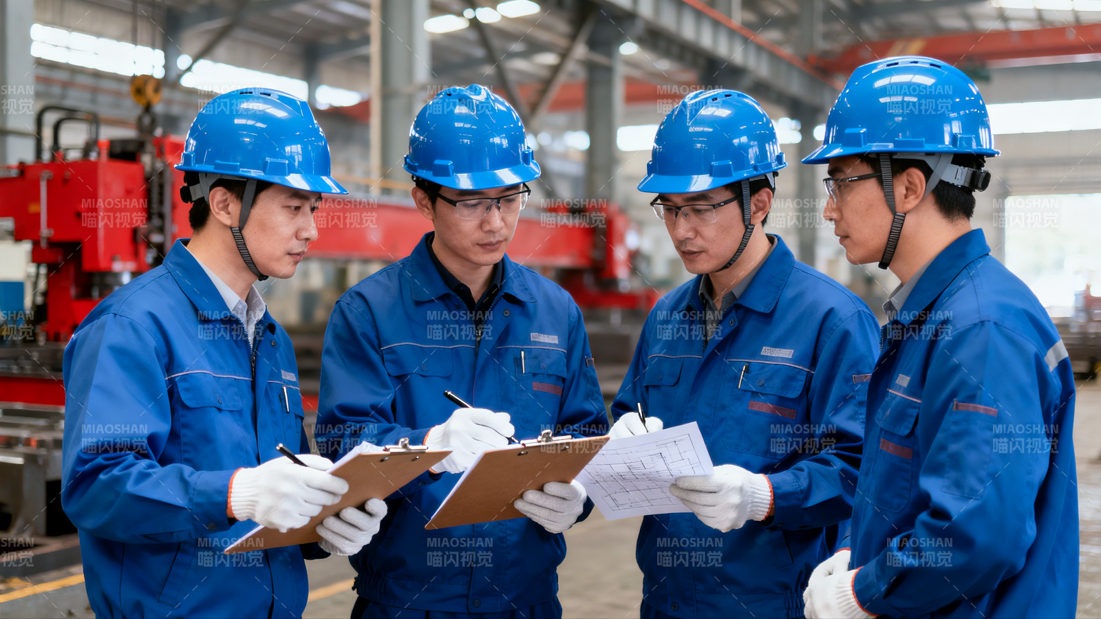 工厂团队现场研讨图片