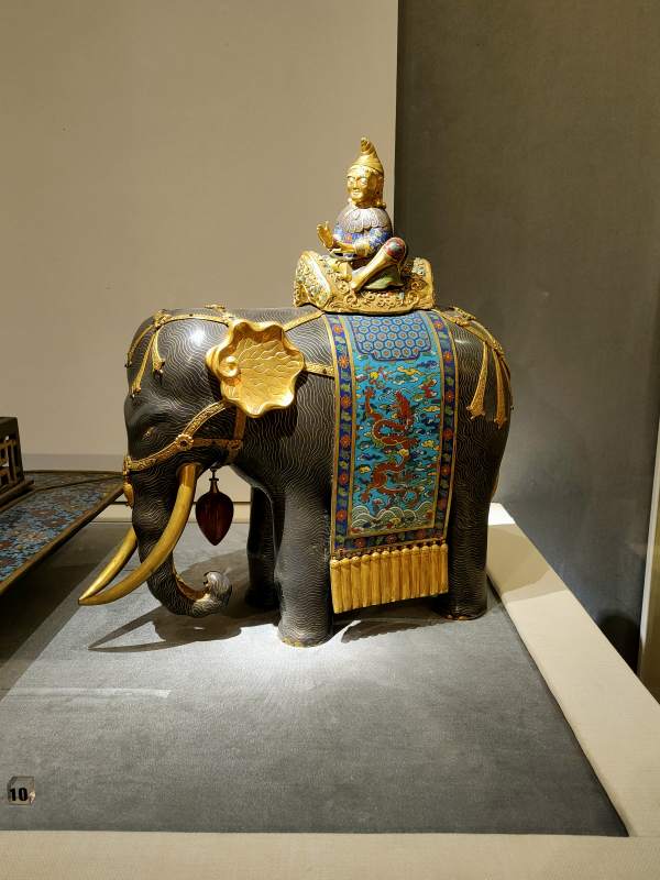 金象驮佛 珐琅彩珍玩图片