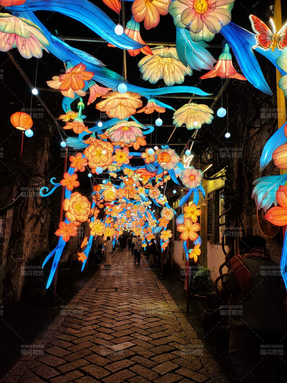 花灯长廊 夜游如梦境图片