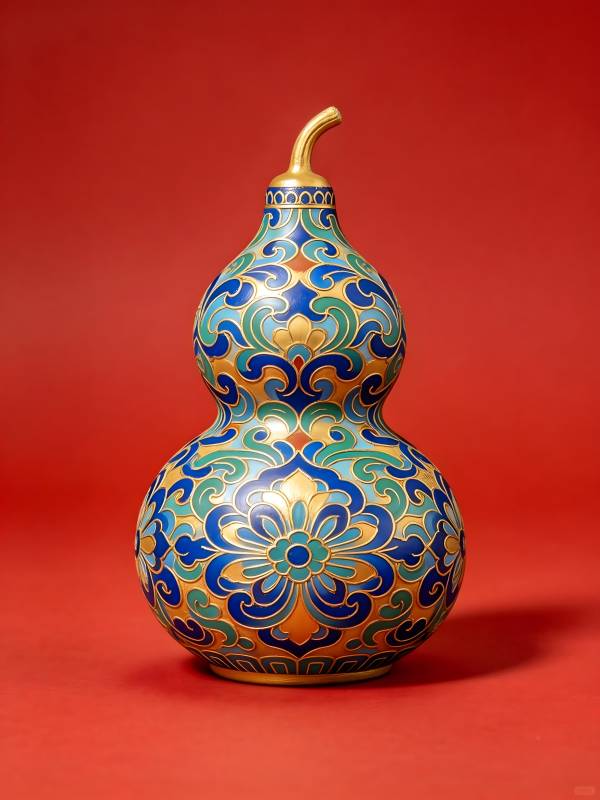 葫芦形珐琅彩瓶图片