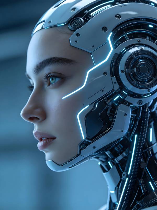 未来智姬 蓝光机械侧颜图片