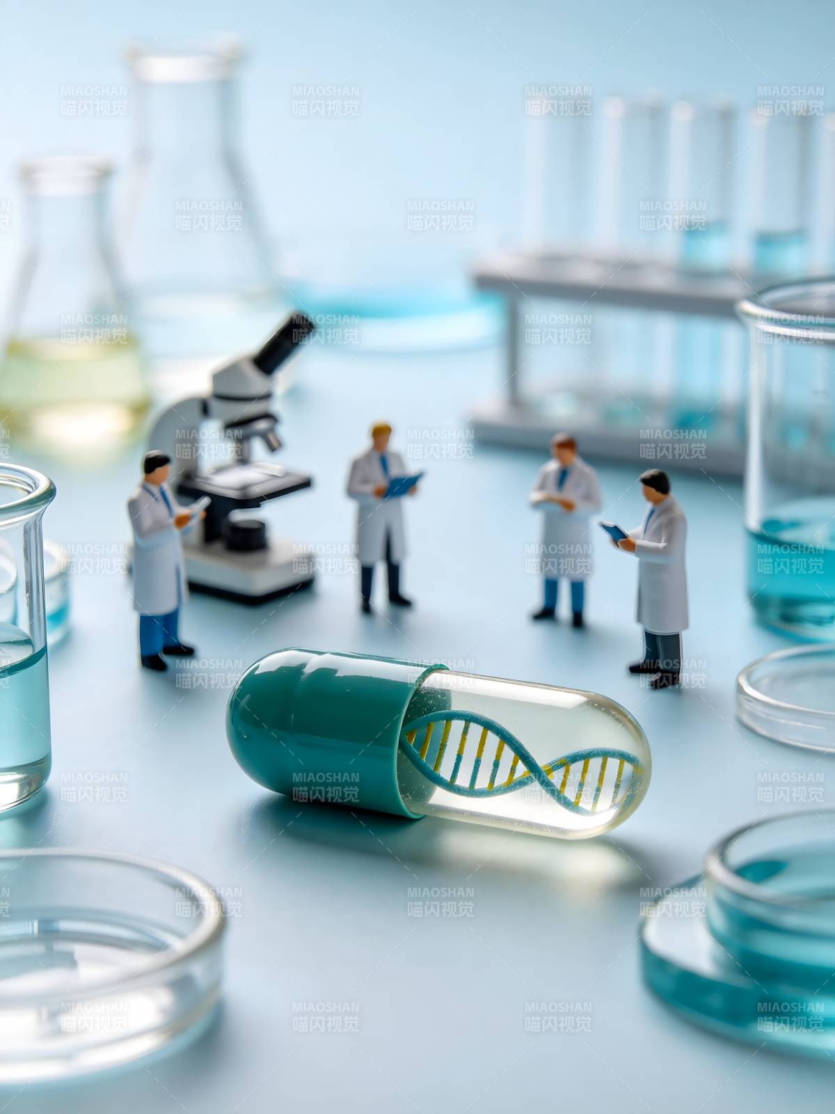 基因胶囊 微观科研世界图片