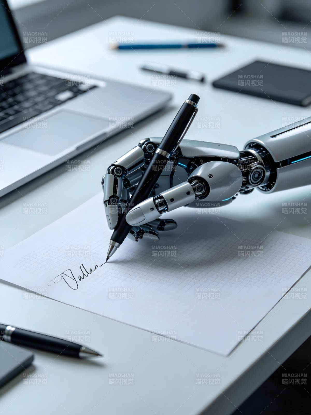 机器人手写签名图片