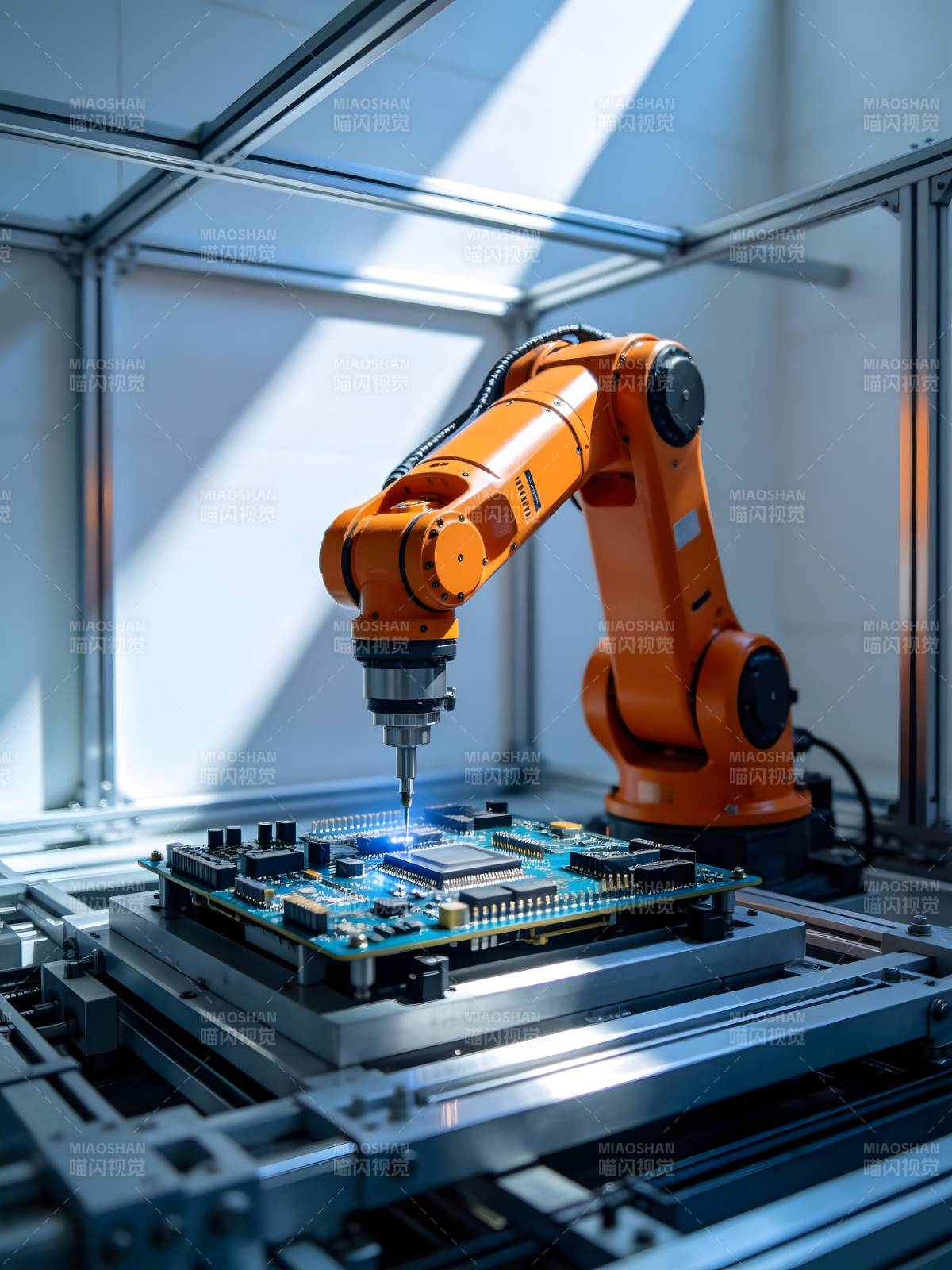 橙臂精焊电路板图片