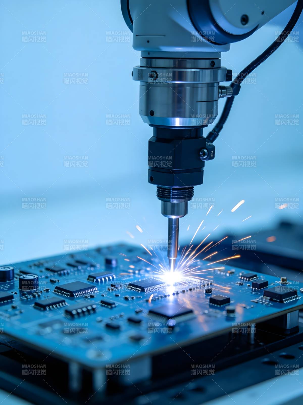 机械臂焊接电路板图片