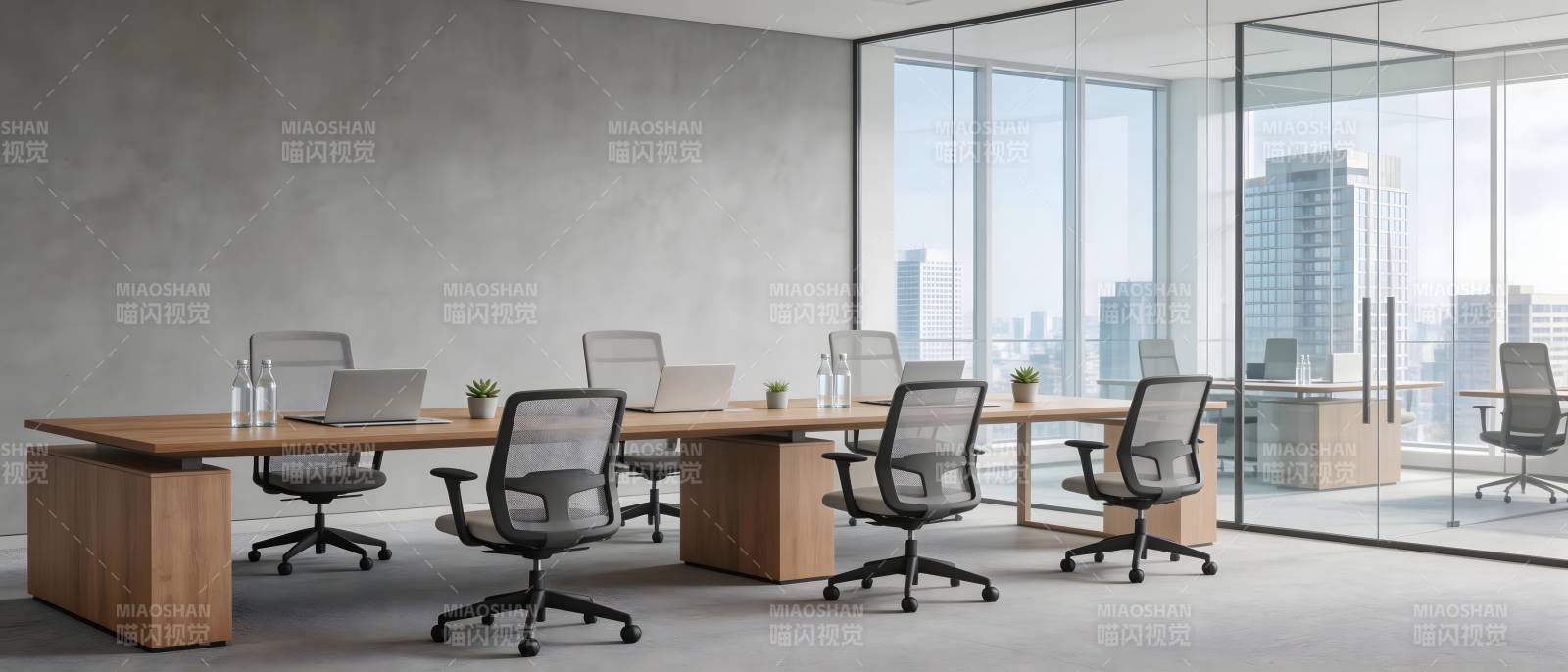 现代办公空间 简约高效设计图片