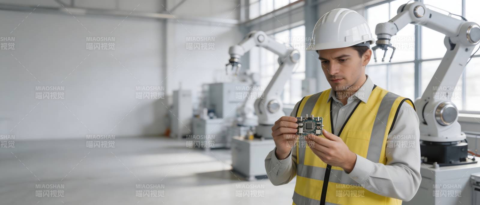 工程师检查机械零件图片