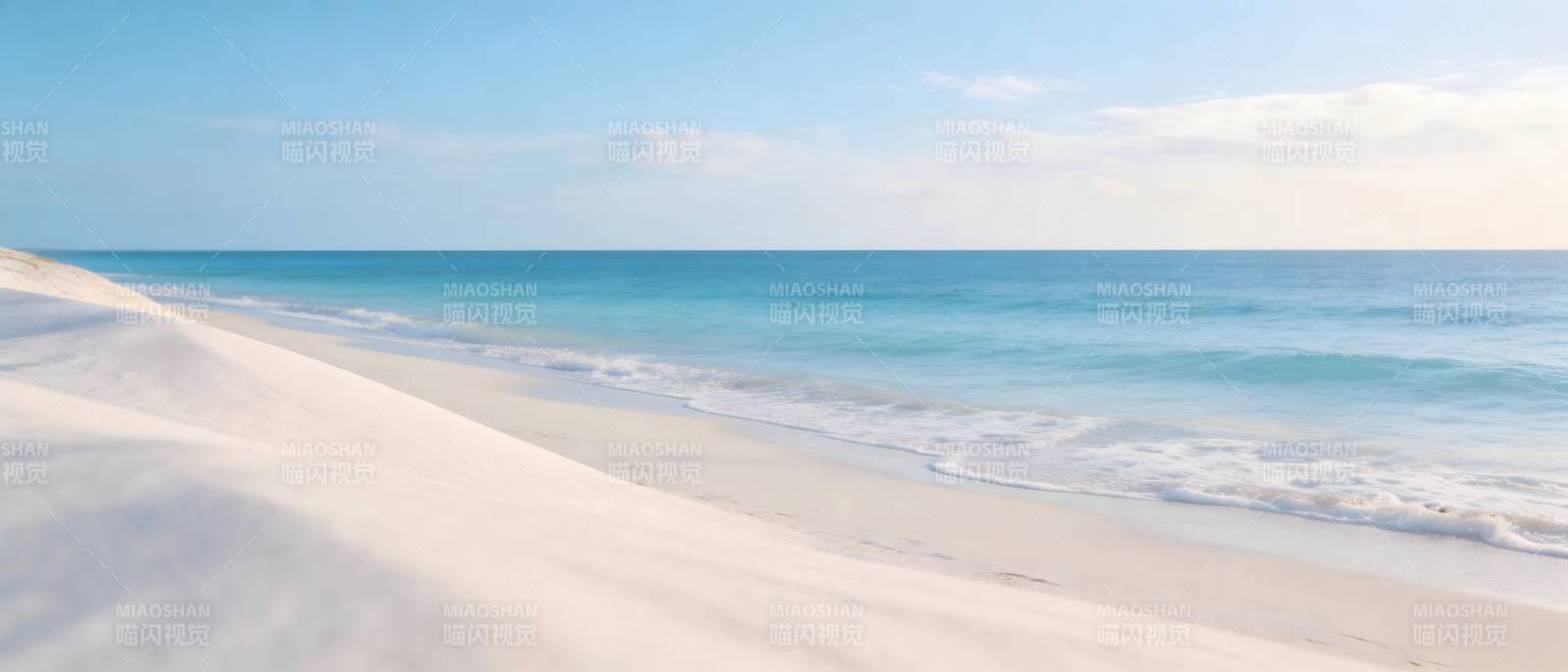 碧海白沙 宁静海岸线图片