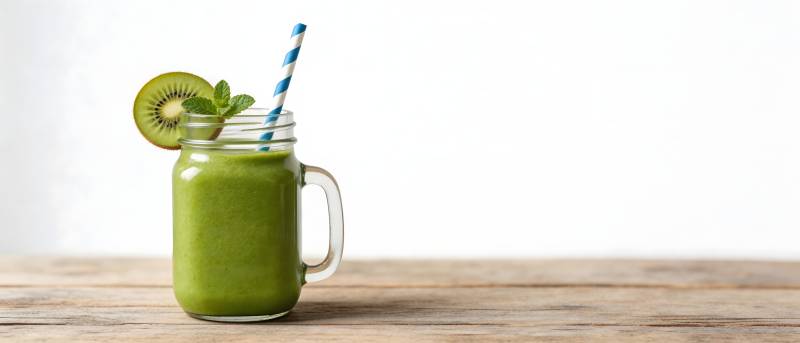 猕猴桃薄荷绿昔 清新健康饮图片