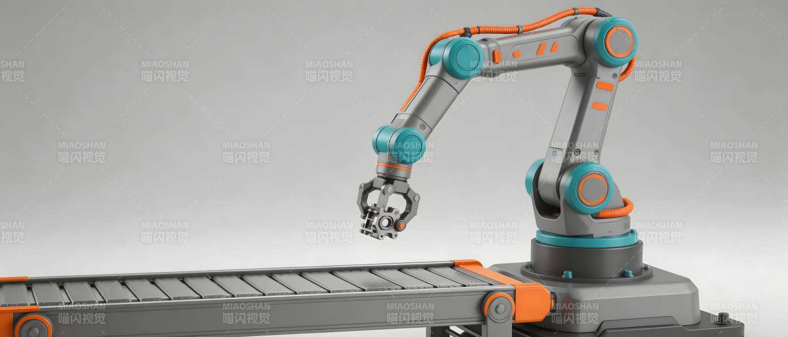 机械臂抓取传送带物件图片