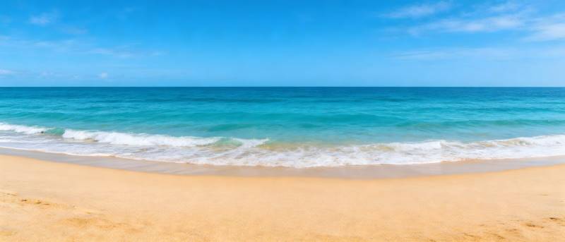 碧海金沙 晴空万里图片