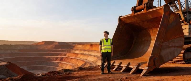 矿工与巨铲 矿区日常图片