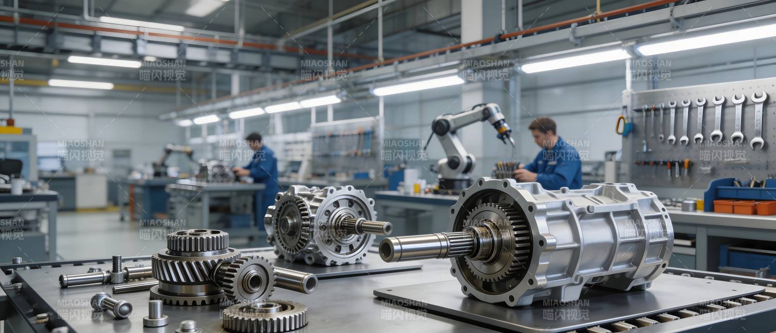 智能工厂齿轮装配线图片