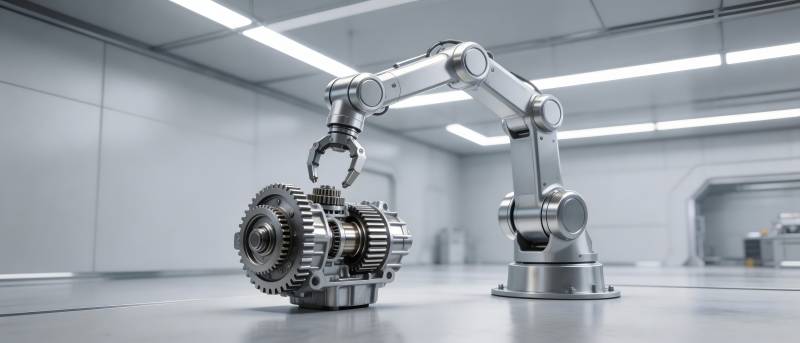 机械臂装配齿轮组件图片