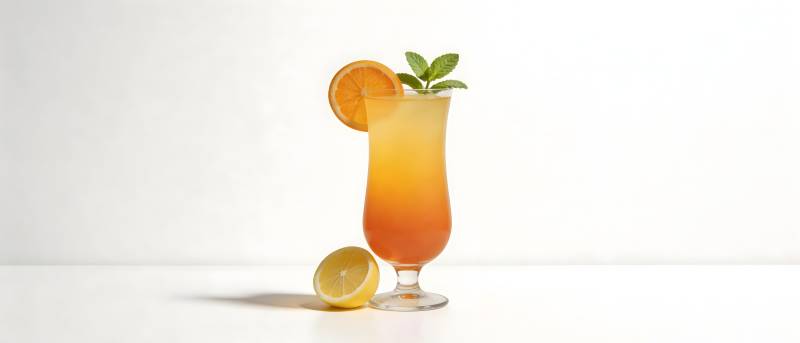 橙香鸡尾酒 清新怡人图片