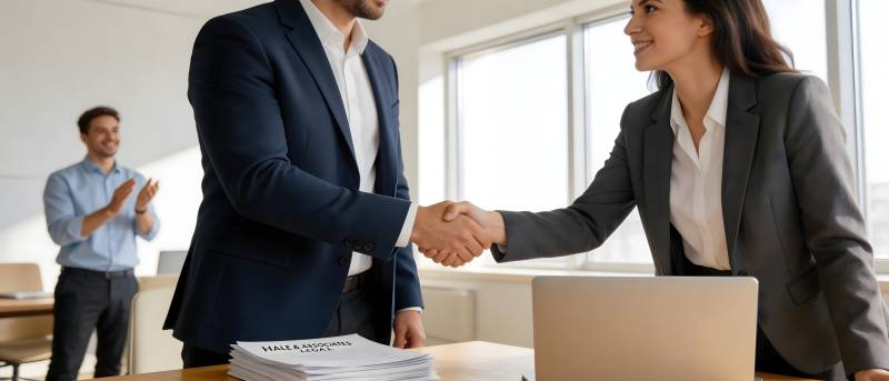 商务握手 合作达成图片