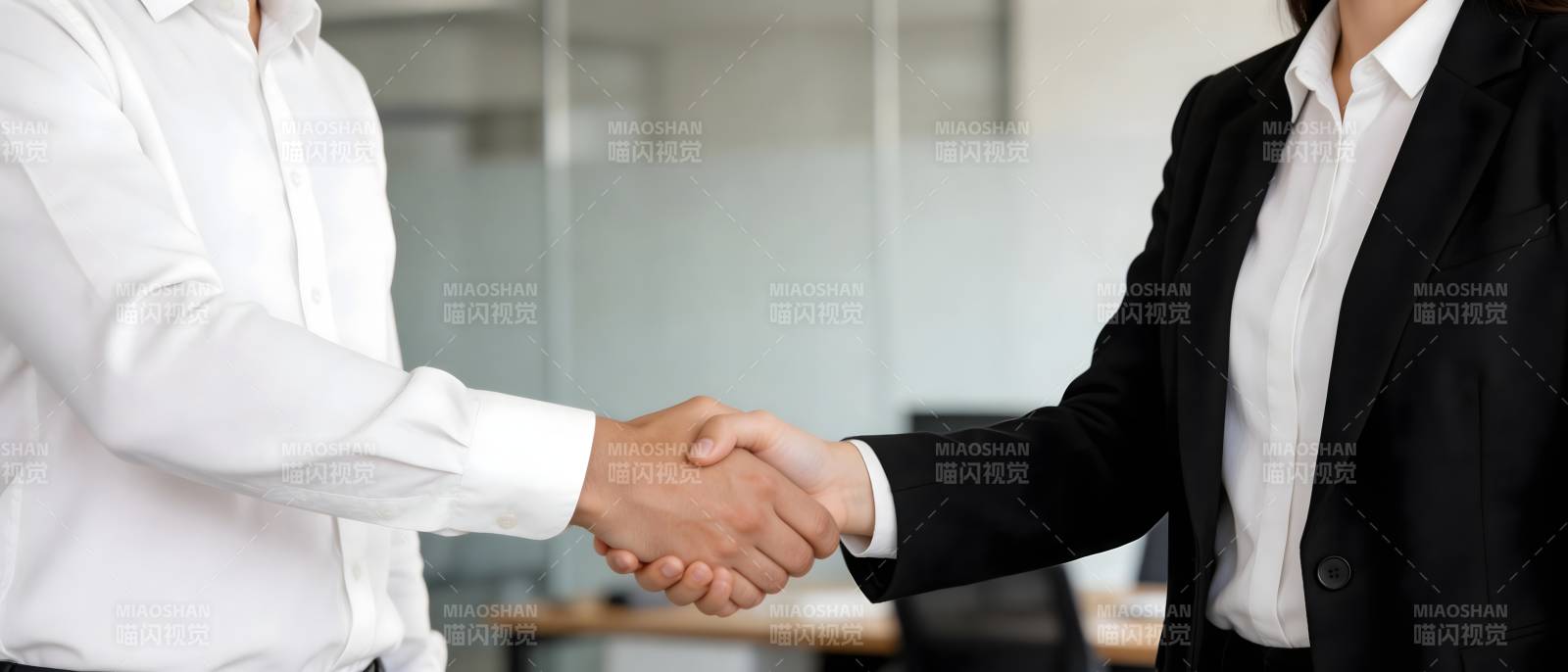 商务握手 合作达成图片