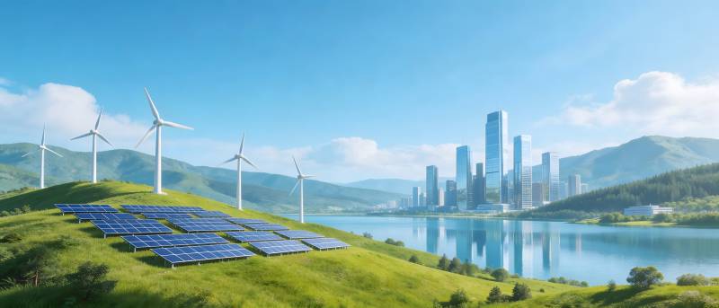 绿能城市 风日共融图片