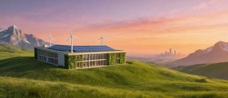 绿能山居 风日共生图片