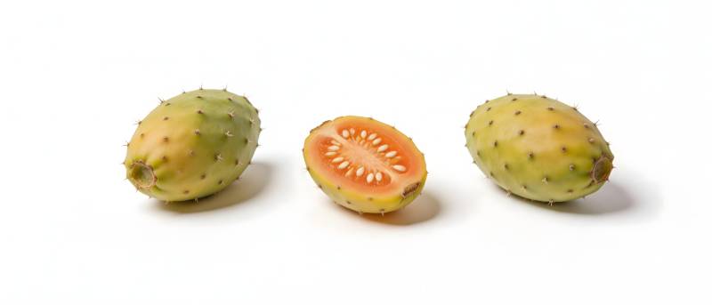 仙人掌果 切开见橙红果肉图片