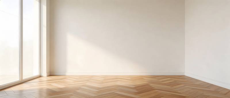 阳光洒落的空房间图片