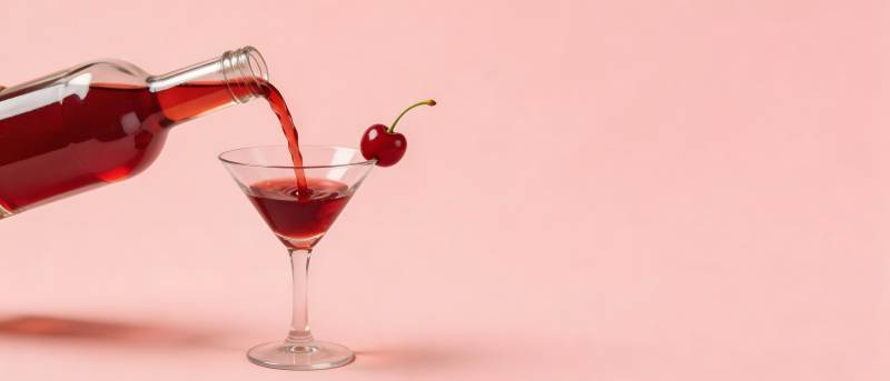 樱桃鸡尾酒 粉红浪漫时刻图片