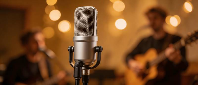 录音棚里的音乐时刻图片