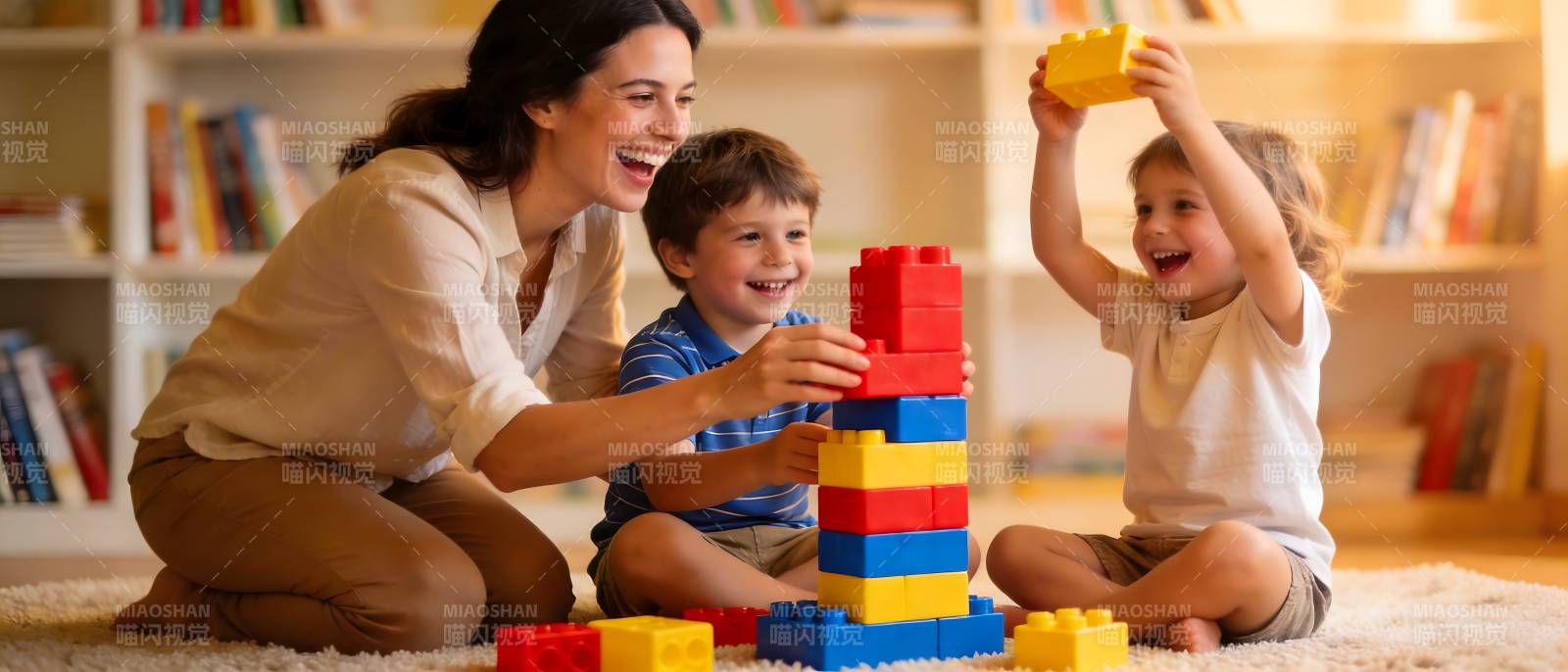亲子共玩积木乐图片