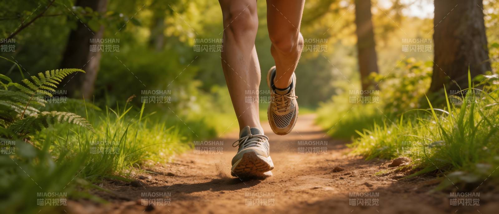 林间小径 奔跑的足迹图片