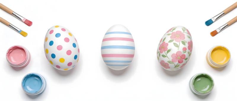 彩蛋彩绘 春日童趣图片