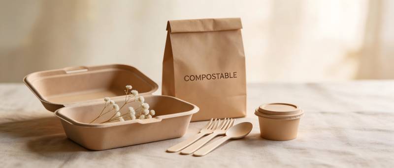 可降解环保餐盒套装图片