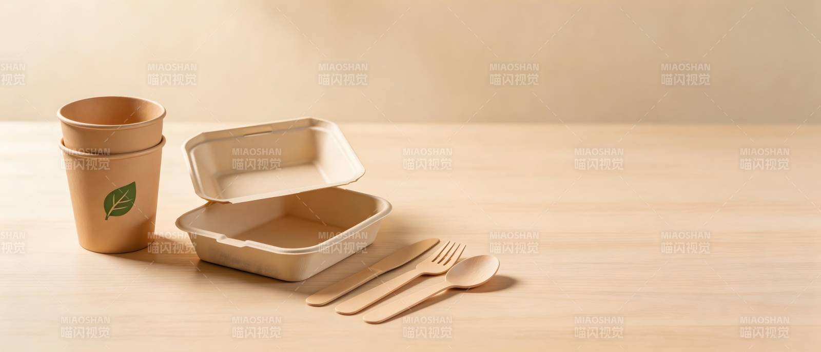 环保餐具套装 简约自然风图片