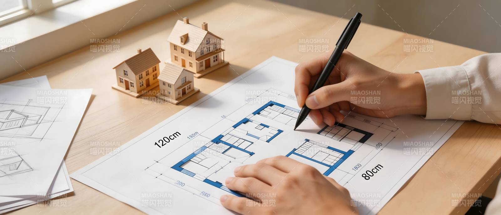 手绘房屋设计图图片