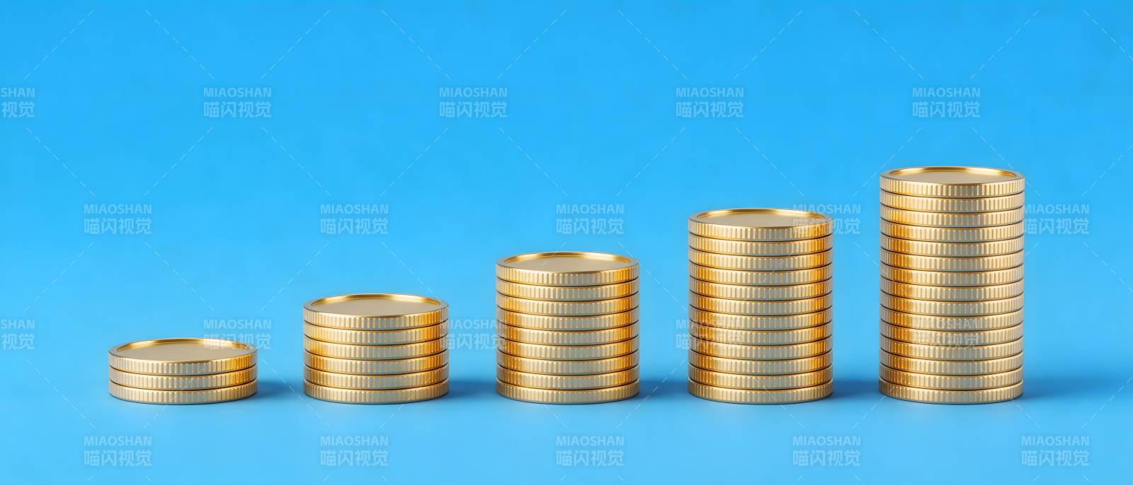 金币堆叠 步步高升图片