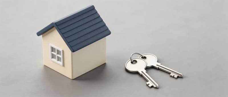 小屋与钥匙 家的象征图片