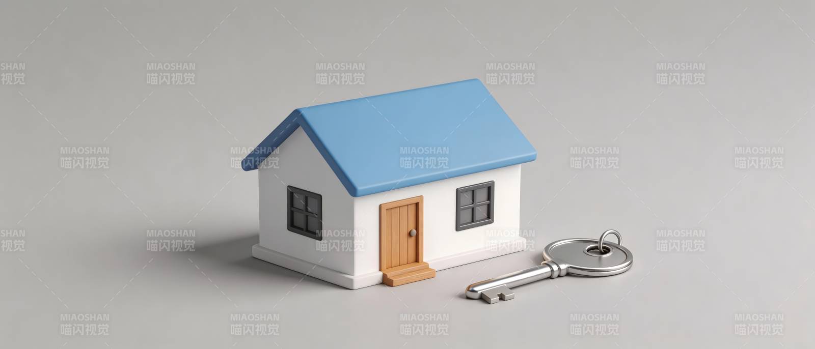 小屋与钥匙 家的象征图片