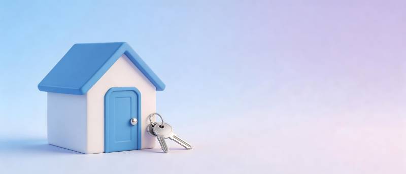 小房子配钥匙 温馨家园梦图片