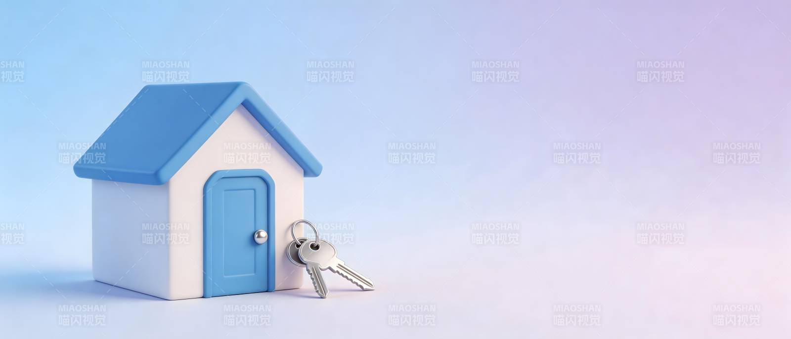 小房子配钥匙 温馨家园梦图片