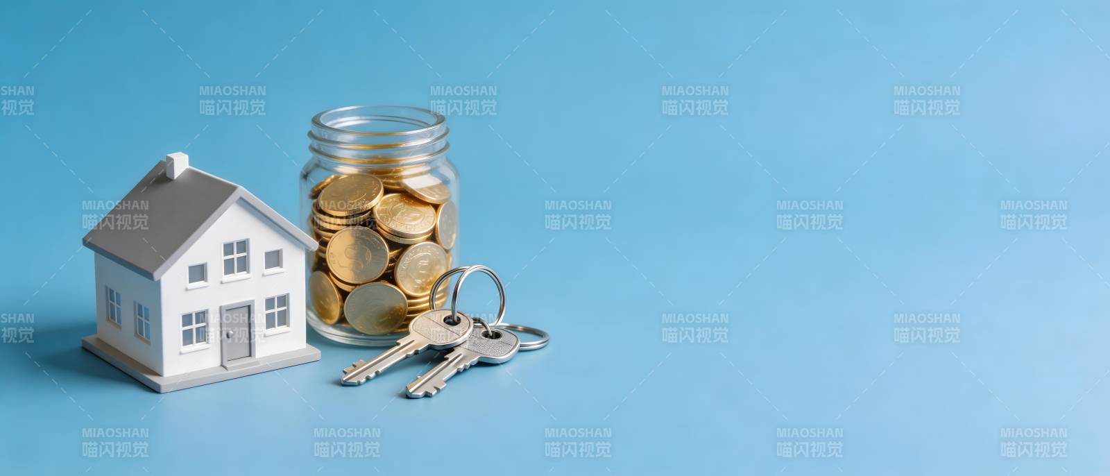 买房储蓄钥匙象征图图片