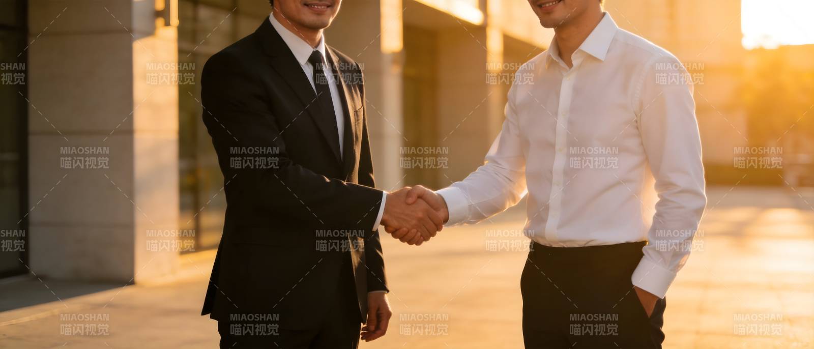 商务握手 合作达成图片
