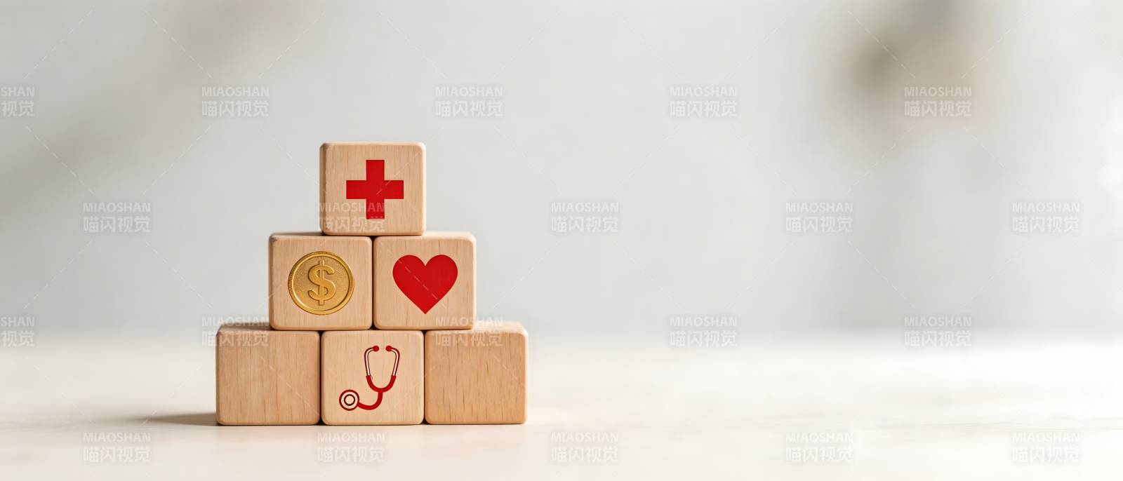 医疗积木塔 健康与关爱图片