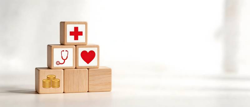 医疗积木 健康与财富的平衡图片