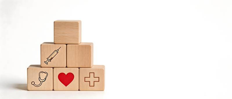 医疗积木金字塔图片