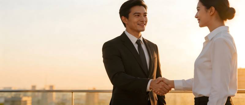 商务握手 合作共赢图片