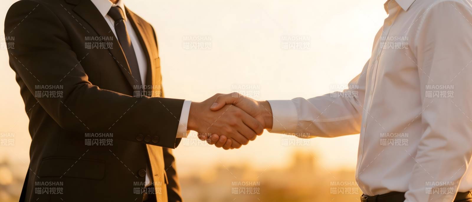 商务握手 合作达成图片