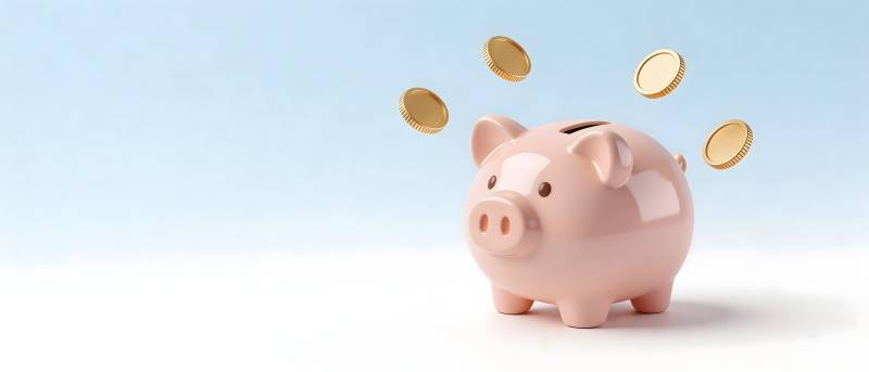 存钱罐接金币 储蓄快乐多图片