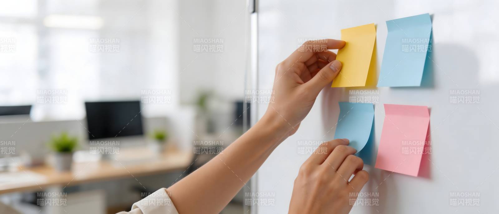 贴便签规划工作图片