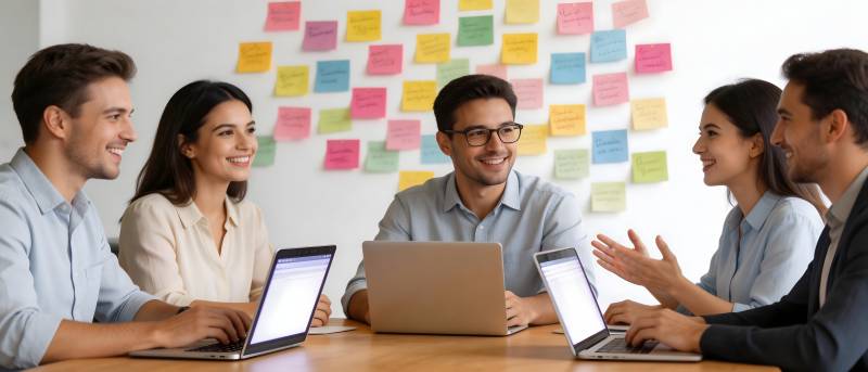 团队脑暴 创意迸发中图片