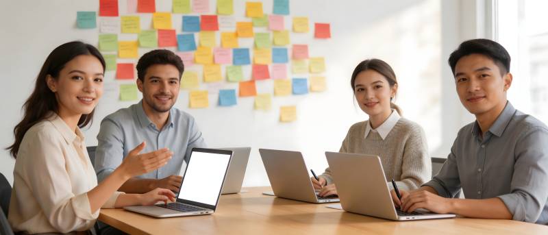 团队协作 创意迸发图片