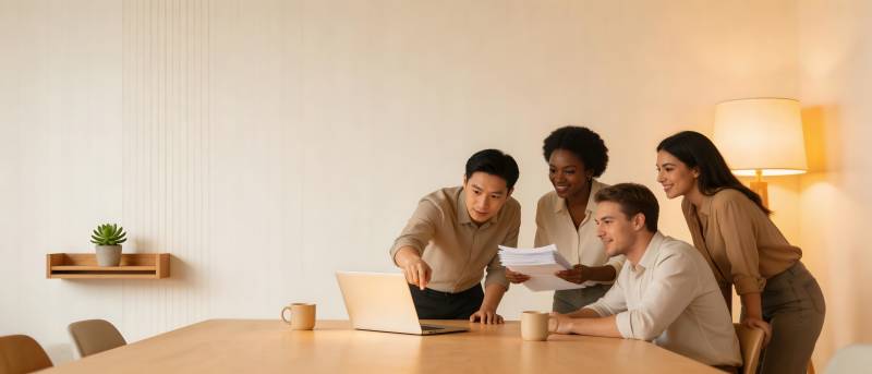 团队协作 共议方案图片